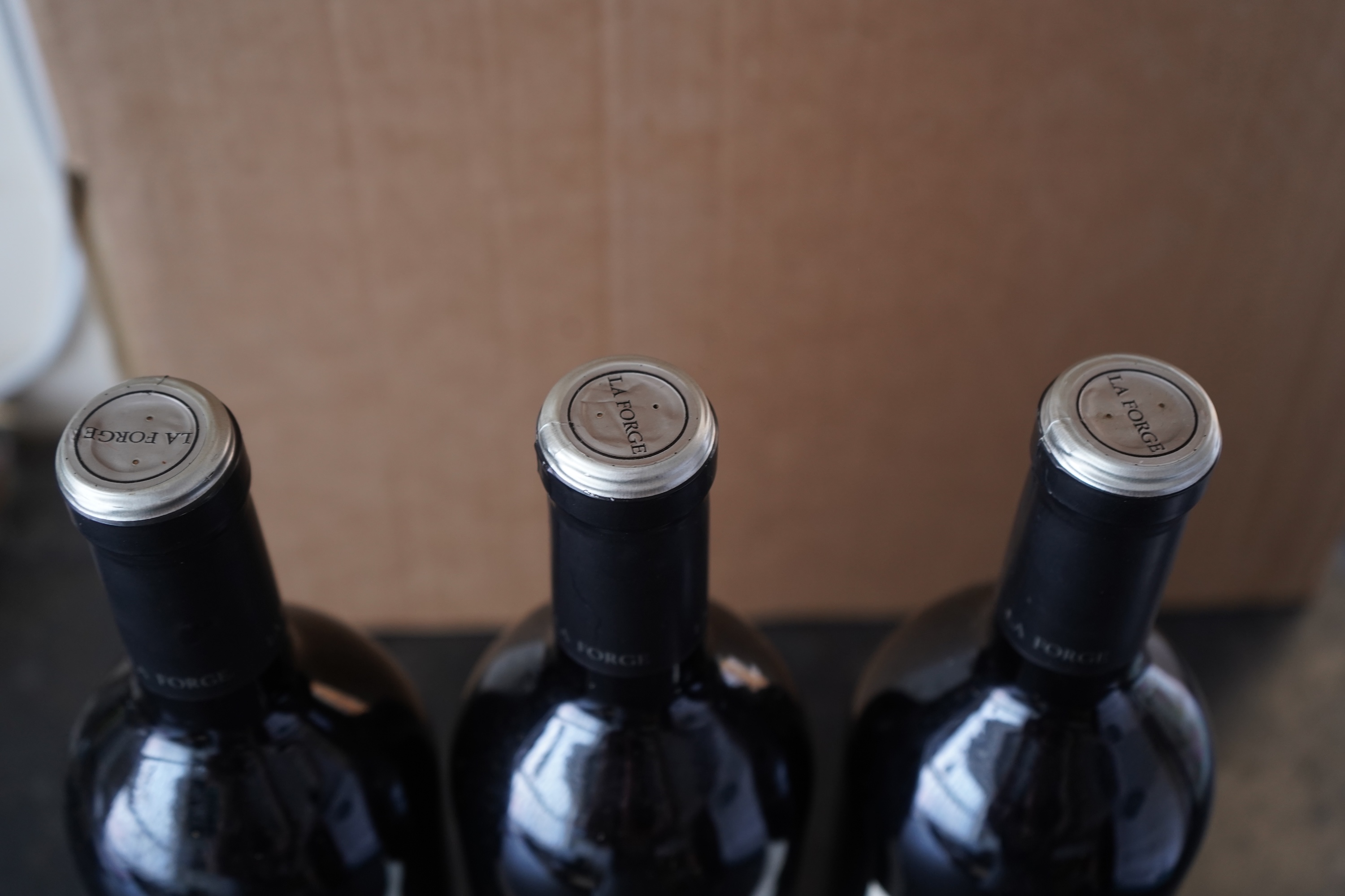 Ten bottles of 2008 La Forge Estate Merlot